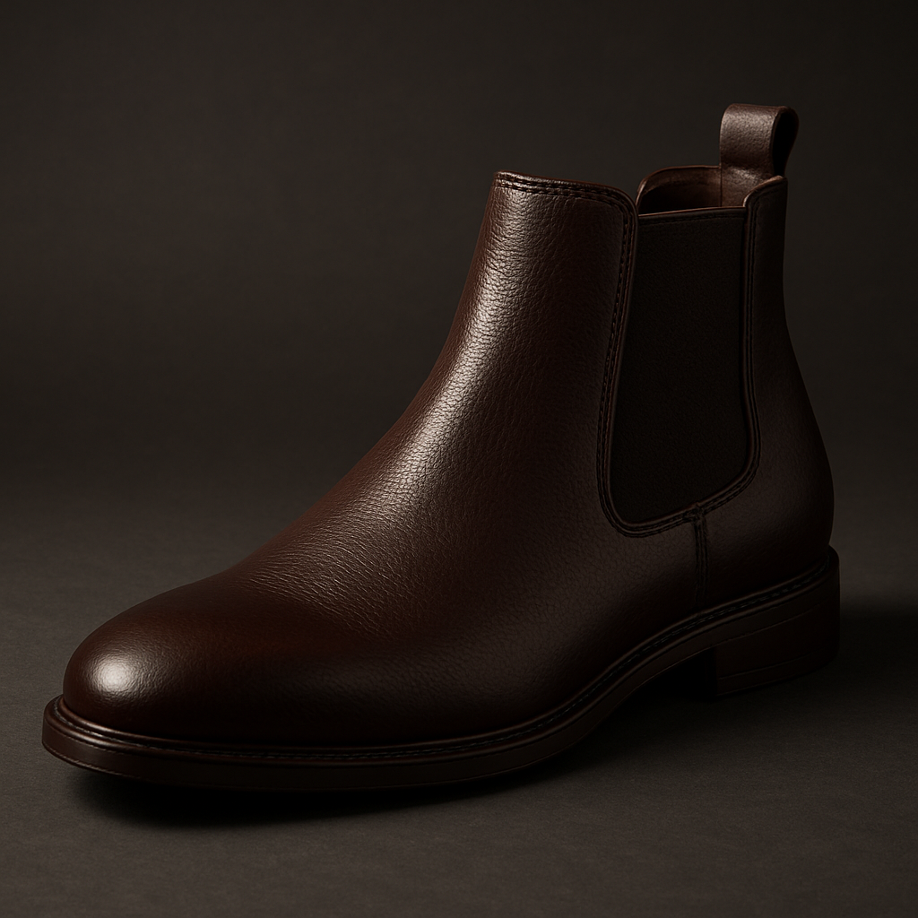 Brown leather Chelsea boot